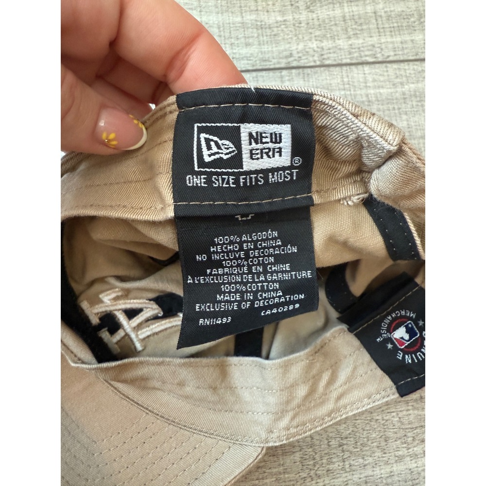 New Era LA Dodgers Khaki Tan Tonal Logo Adjustable Baseball Hat OSFM - Picture 6 of 6